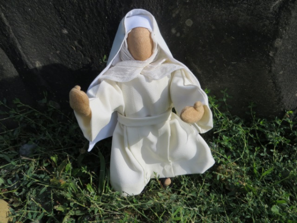 Nonne - Bekleidungsset in weiß